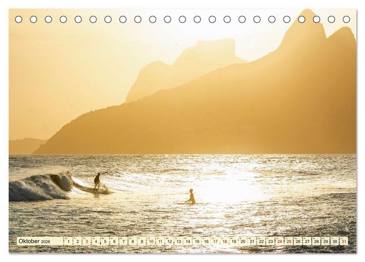 Produktbild: An Rio's Str&auml;nden (Tischkalender 2026 DIN A5 quer), CALVENDO Monatskalender