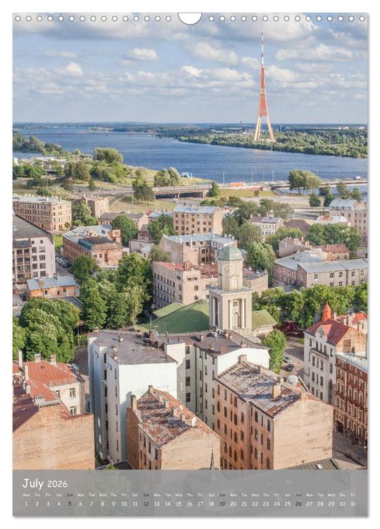 Produktbild: Riga Sigulda Latvia (Wall Calendar 2026 DIN A3 portrait), CALVENDO 12 Month Wall Calendar
