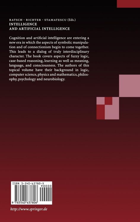 Produktbild: Intelligence and Artificial Intelligence