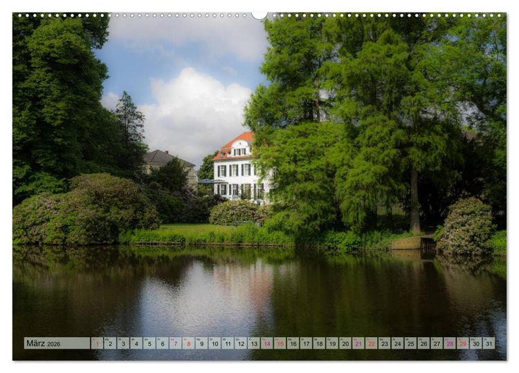 Produktbild: Schlossgarten Oldenburg. Ein Fotospaziergang (hochwertiger Premium Wandkalender 2026 DIN A2 quer), Kunstdruck in Hochglanz