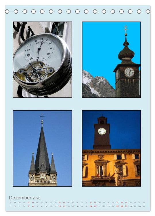 Produktbild: Uhr-Zeiten (Tischkalender 2026 DIN A5 hoch), CALVENDO Monatskalender