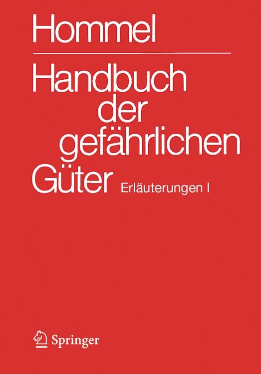 Produktbild: Handbuch der gefährlichen Güter. Erläuterungen I