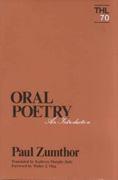 Produktbild: Zumthor, P: Oral Poetry