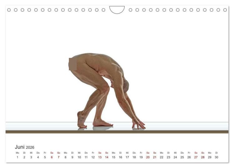 Produktbild: Form und Sinnlichkeit - minimalistische M&auml;nnerakte (Wandkalender 2026 DIN A4 quer), CALVENDO Monatskalender