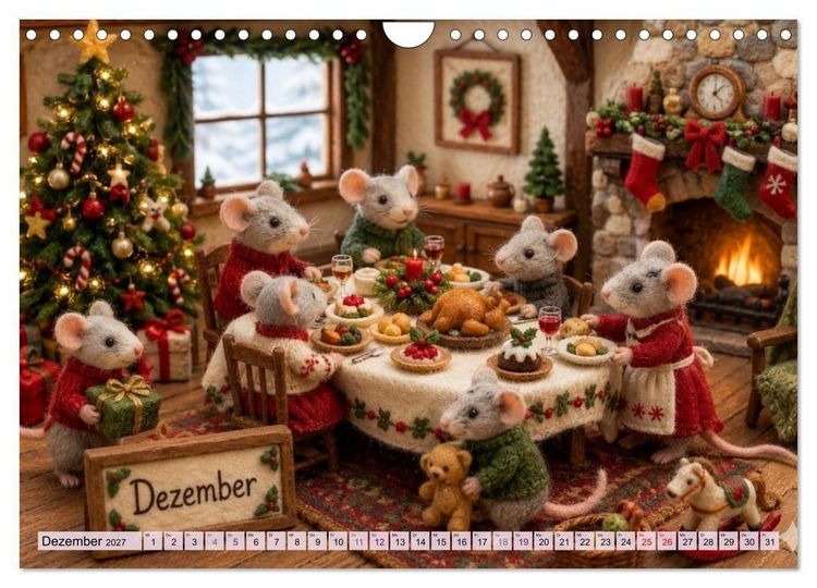 Produktbild: M&auml;usli Kalender (Wandkalender 2027 DIN A4 quer), CALVENDO Monatskalender