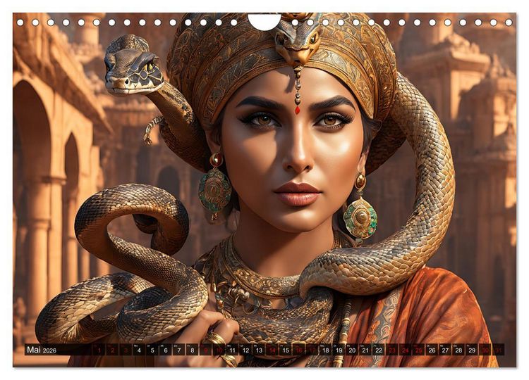 Produktbild: Mystische Schlangenbeschw&ouml;rer (Wandkalender 2026 DIN A4 quer), CALVENDO Monatskalender
