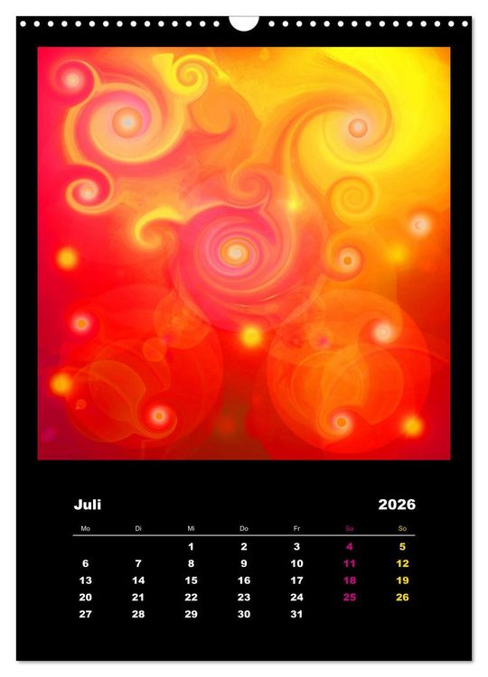 Produktbild: Energie-Spiralen 2026 (Wandkalender 2026 DIN A3 hoch), CALVENDO Monatskalender