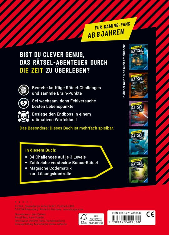 Produktbild: Stay alive! R&auml;tsel-Challenge - &Uuml;berlebe die Zeitreise