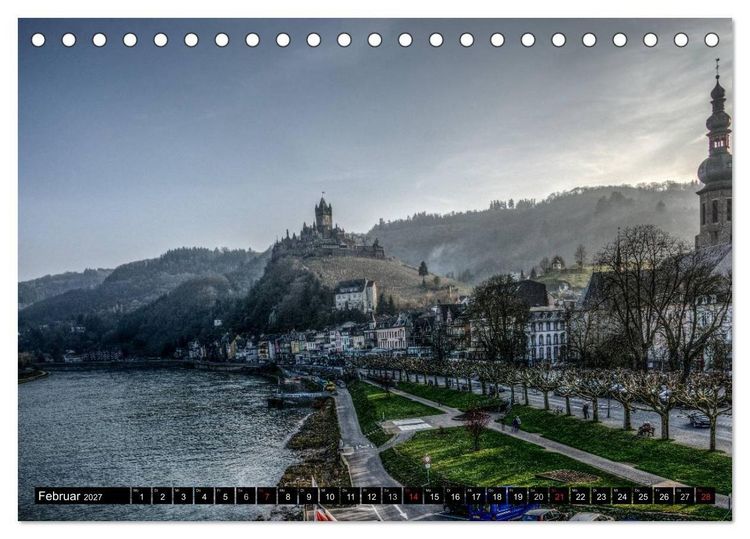 Produktbild: Mosel Impressionen Mystische Burgen und magische Orte (Tischkalender 2027 DIN A5 quer), CALVENDO Monatskalender