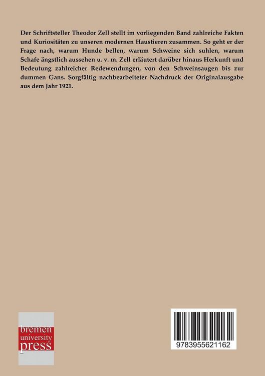 Produktbild: Unsere Haustiere vom Standpunkte ihrer wilden Verwandten