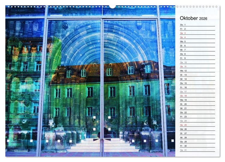 Produktbild: Die Farben von REGENSBURG (hochwertiger Premium Wandkalender 2026 DIN A2 quer), Kunstdruck in Hochglanz