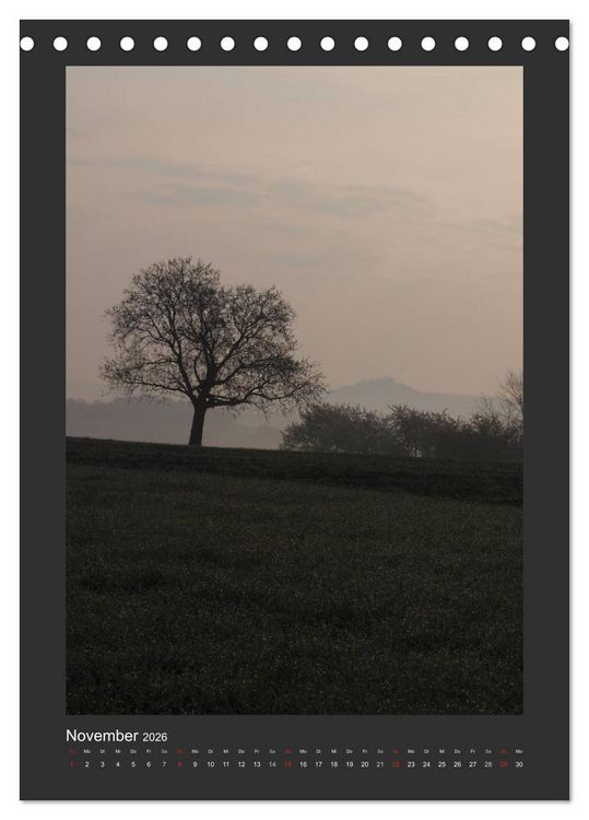 Produktbild: Odenwald - Impressionen einer Landschaft (Tischkalender 2026 DIN A5 hoch), CALVENDO Monatskalender
