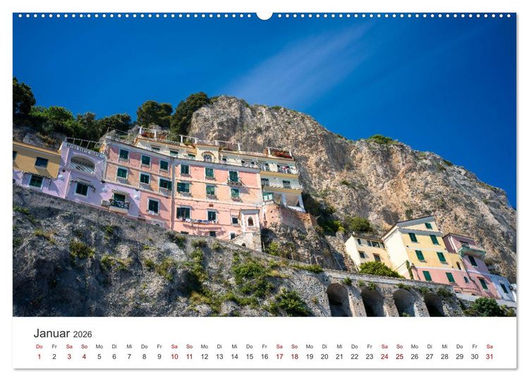 Produktbild: Malerische Amalfik&uuml;ste (hochwertiger Premium Wandkalender 2026 DIN A2 quer), Kunstdruck in Hochglanz