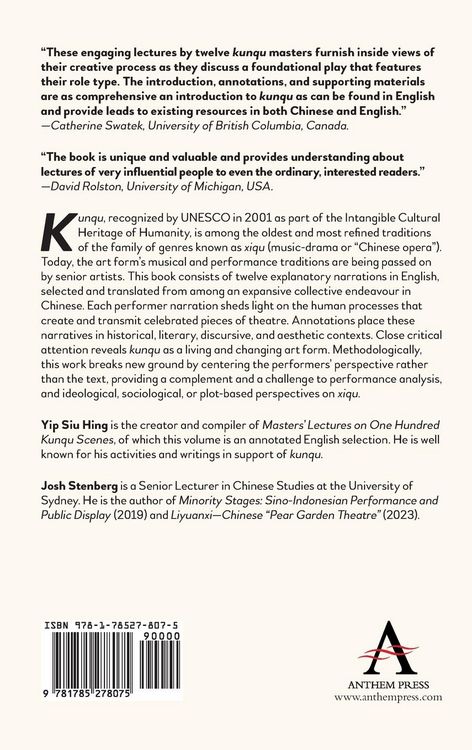 Produktbild: Kunqu Masters on Chinese Theatrical Performance
