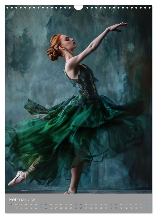 Produktbild: M&auml;rchenhafte Ballerina (Wandkalender 2026 DIN A3 hoch), CALVENDO Monatskalender