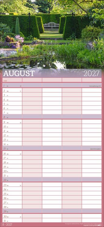 Produktbild: Garten Familienplaner 2027