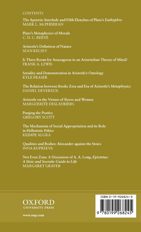 Produktbild: Oxford Studies in Ancient Philosophy
