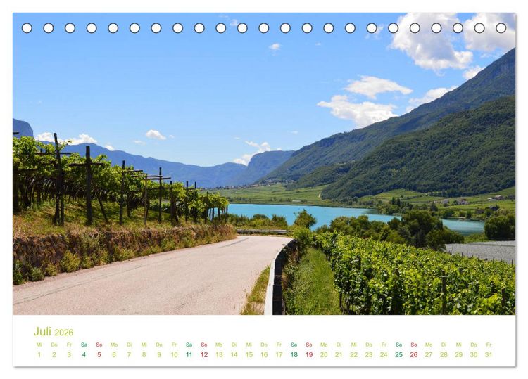 Produktbild: Der Kalterer See - Sch&ouml;nheit in S&uuml;dtirols S&uuml;den (Tischkalender 2026 DIN A5 quer), CALVENDO Monatskalender