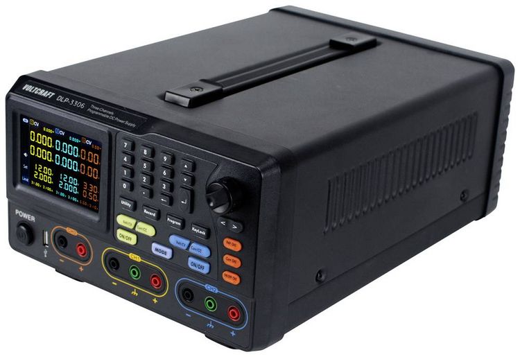 Produktbild: VOLTCRAFT DLP-3306 Labornetzger&auml;t, einstellbar 0 - 30 V 0 - 6 A 378 W RS-232, USB, LAN Slave-Funktion Anzahl Ausg&auml;nge 3 x