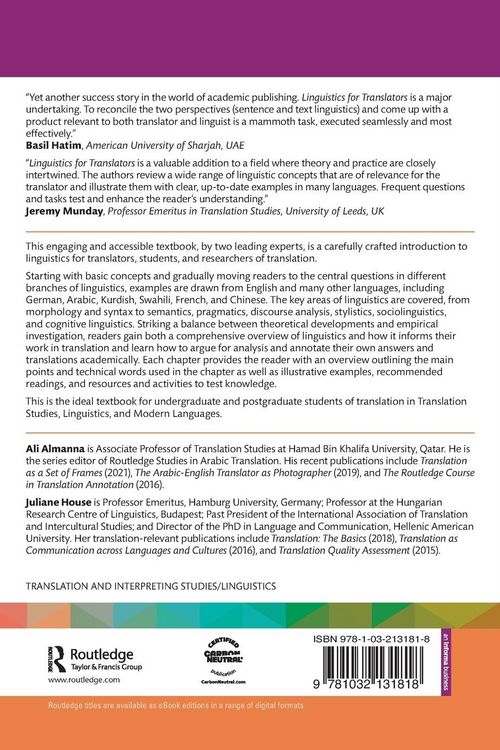 Produktbild: Linguistics for Translators