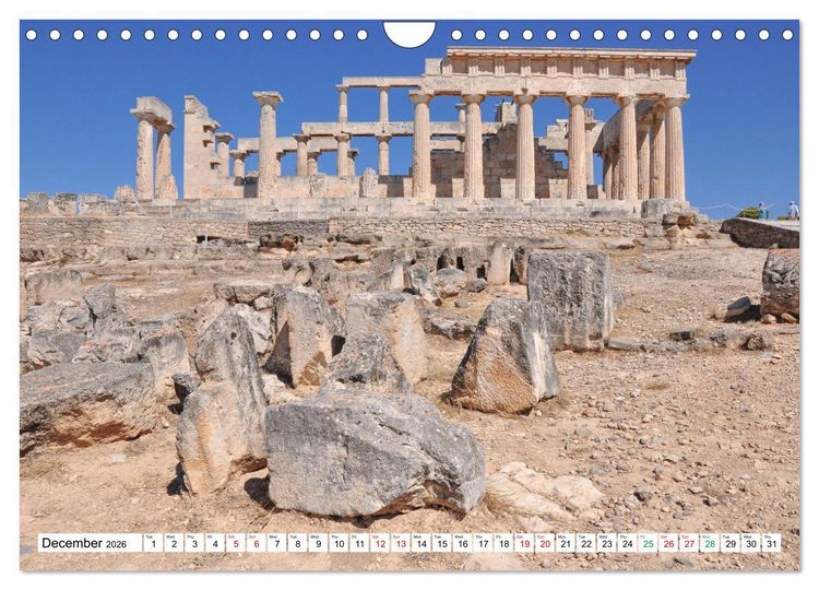 Produktbild: Ancient Greece and Architecture (Wall Calendar 2026 DIN A4 landscape), CALVENDO 12 Month Wall Calendar