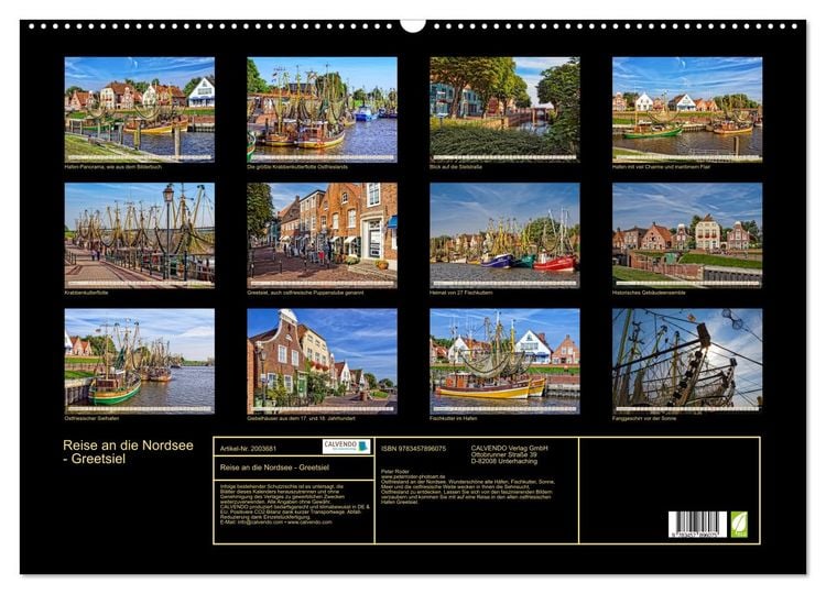 Produktbild: Reise an die Nordsee - Greetsiel (Wandkalender 2026 DIN A2 quer), CALVENDO Monatskalender