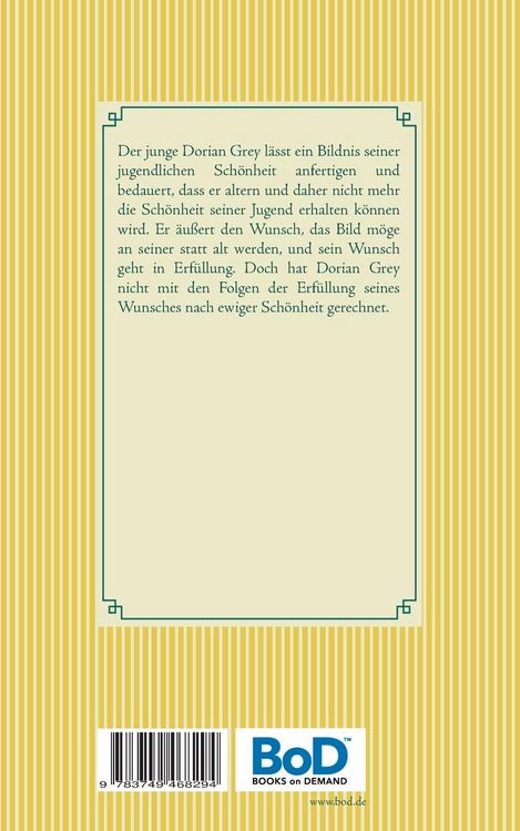 Produktbild: Das Bildnis des Dorian Grey