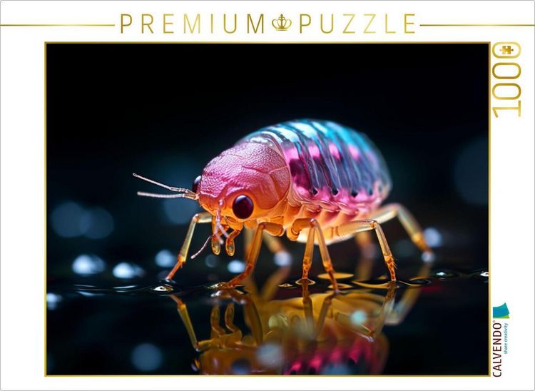 Produktbild: CALVENDO Puzzle Bunte Blattlaus - lustige Mikroorganismen | 1000 Teile Lege-Gr&ouml;&szlig;e 64x48cm Foto-Puzzle f&uuml;r gl&uuml;ckliche Stunden