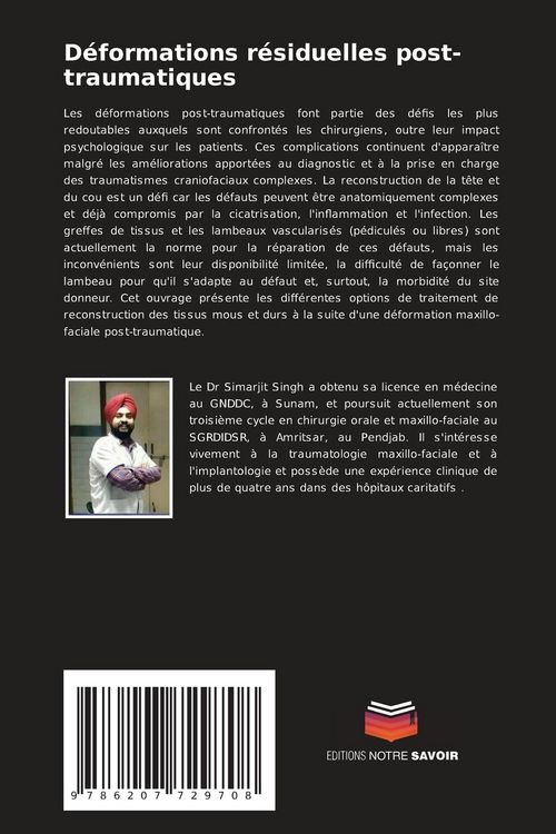 Produktbild: D&eacute;formations r&eacute;siduelles post-traumatiques