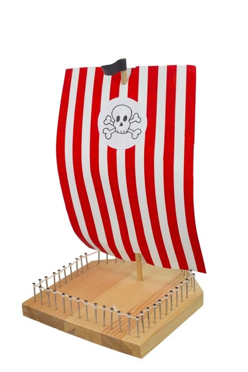 Produktbild: PEBARO 468 - Holzbausatz Schiff, 65 Teile, Bastelset