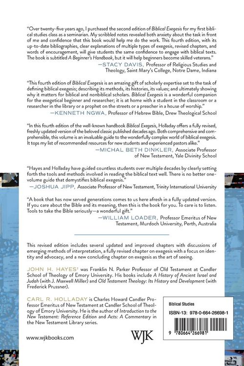 Produktbild: Biblical Exegesis, 4th ed.