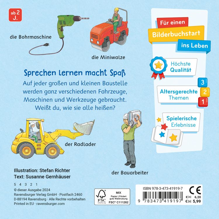 Produktbild: Mein Bilder-W&ouml;rterbuch: Auf der Baustelle