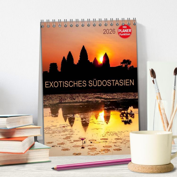 Produktbild: EXOTISCHES S&Uuml;DOSTASIEN - Planer 2026 (Tischkalender 2026 DIN A5 hoch), CALVENDO Monatskalender