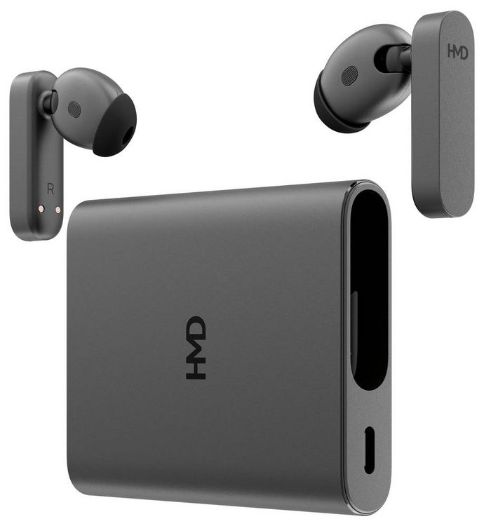 Produktbild: HMD Amped Buds In Ear Kopfh&ouml;rer Bluetooth&reg; Schwarz Mikrofon-Rauschunterdr&uuml;ckung Schwei&szlig;resistent Sport