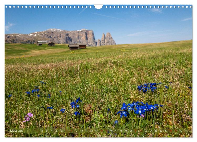 Produktbild: Sehnsucht Seiser Alm (Wandkalender 2026 DIN A3 quer), CALVENDO Monatskalender