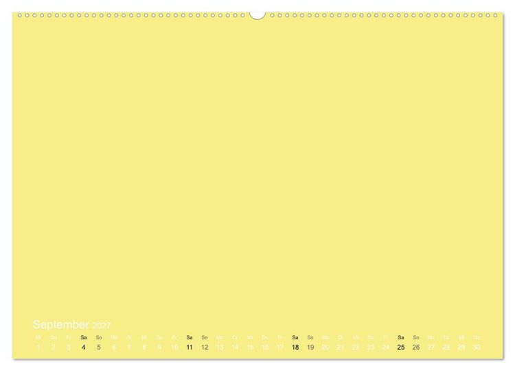Produktbild: Bastelkalender - Gelb (Wandkalender 2027 DIN A2 quer), CALVENDO Monatskalender