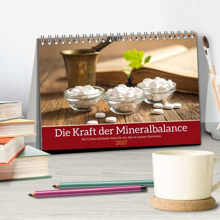 Produktbild: Die Kraft der Mineralbalance (Tischkalender 2027 DIN A5 quer), CALVENDO Monatskalender