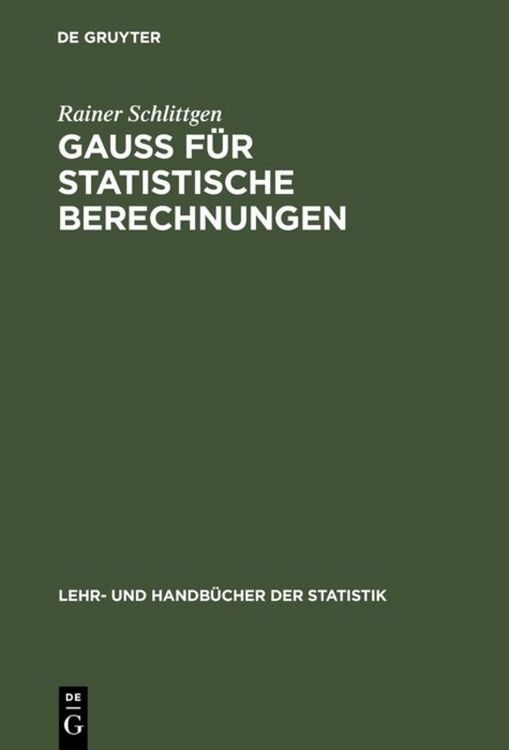 Produktbild: GAUSS f&uuml;r statistische Berechnungen