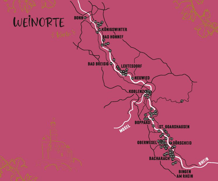 Produktbild: Weinorte am Mittelrhein