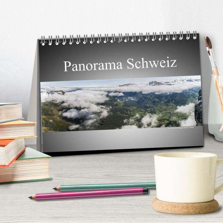 Produktbild: Panorama Schweiz (Tischkalender 2026 DIN A5 quer), CALVENDO Monatskalender