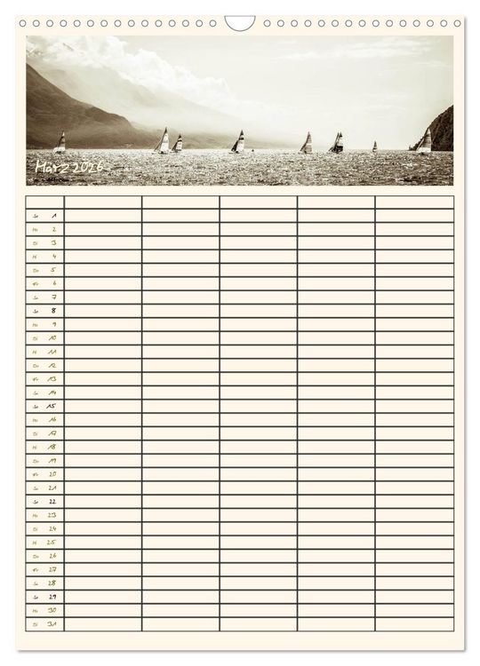 Produktbild: Der Gardasee im Norden - Familienplaner 2026 (Wandkalender 2026 DIN A3 hoch), CALVENDO Monatskalender