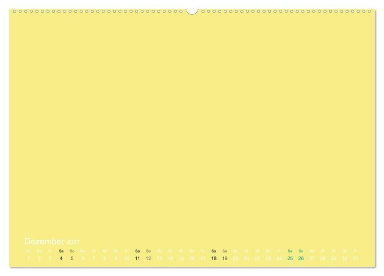 Produktbild: Bastelkalender - Gelb (Wandkalender 2027 DIN A2 quer), CALVENDO Monatskalender