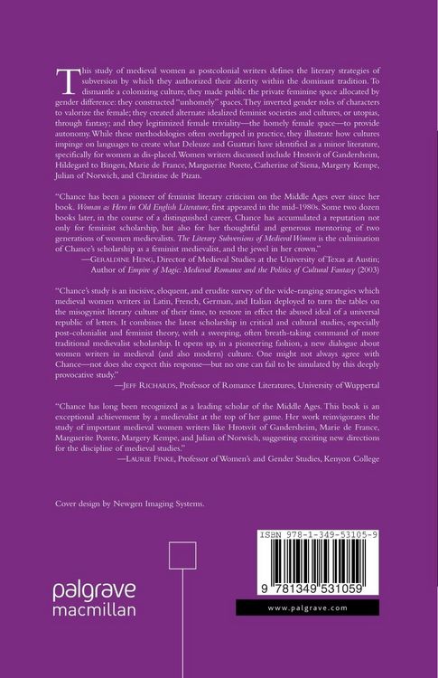 Produktbild: The Literary Subversions of Medieval Women