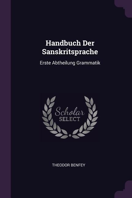 Produktbild: Handbuch Der Sanskritsprache
