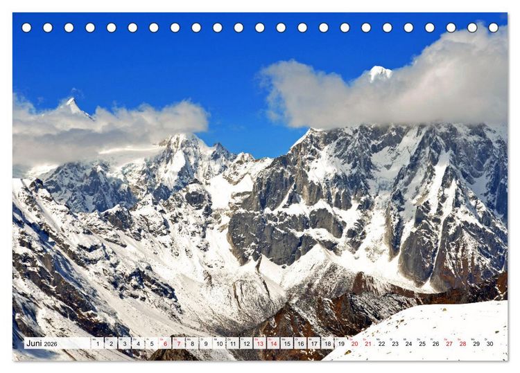 Produktbild: MANASLU HIMAL gewaltige Bergriesen (Tischkalender 2026 DIN A5 quer), CALVENDO Monatskalender