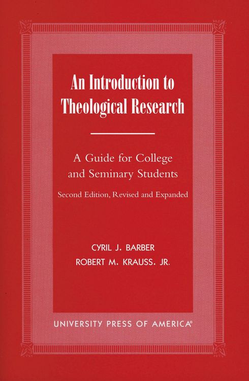 Produktbild: An Introduction To Theological Research