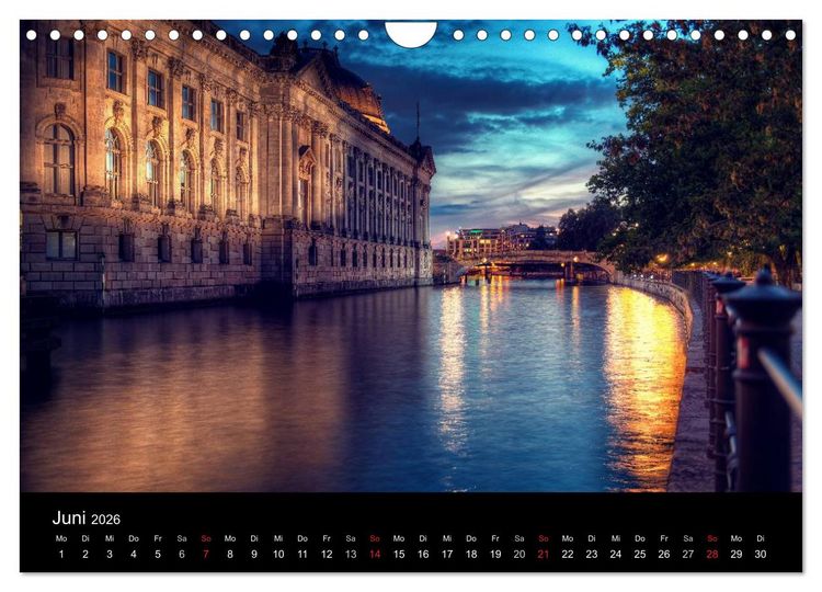 Produktbild: Berlin zwischen Tag und Nacht (Wandkalender 2026 DIN A4 quer), CALVENDO Monatskalender