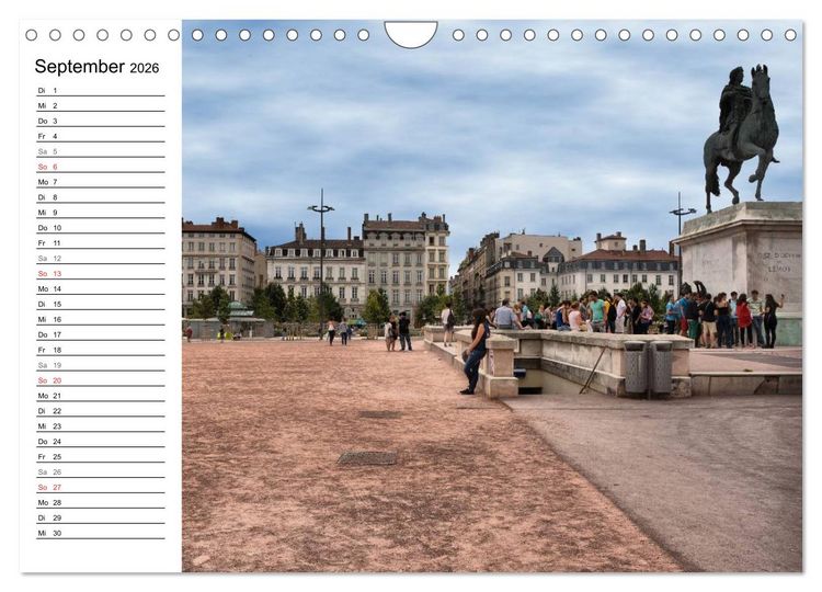 Produktbild: Frankreichs gro&szlig;e St&auml;dte - Lyon (Wandkalender 2026 DIN A4 quer), CALVENDO Monatskalender
