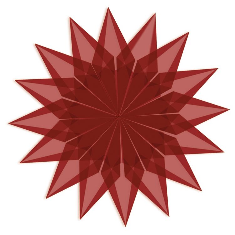 Produktbild: URSUS Falten Transparentpapier-Faltbl&auml;tter, 42 g/m&sup2;, 14 x 14 cm, rot, 100 Blatt