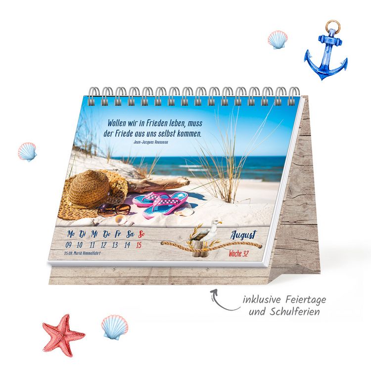Produktbild: TR&Ouml;TSCH - Aufstellwochenkalender Maritime Momente 2027